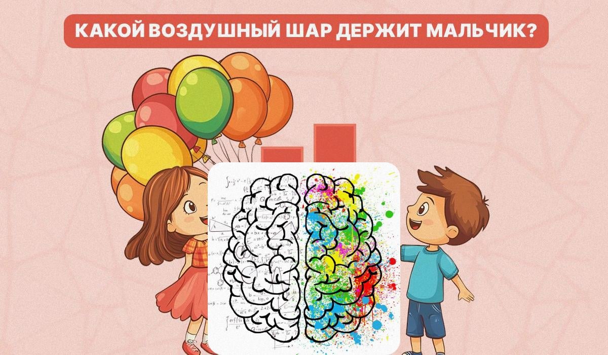 Moramo otkriti koji balon dječak drži / kolaž s fotografijom Moje