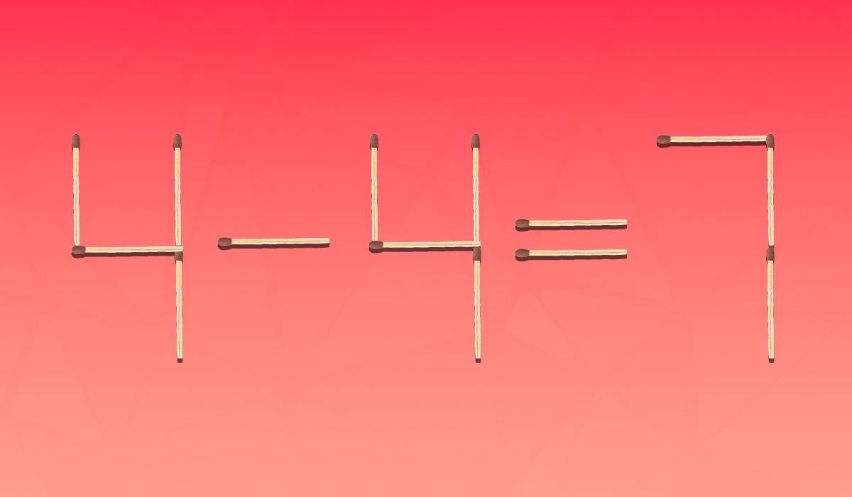 Matematička slagalica: trebate povući samo jednu šibicu