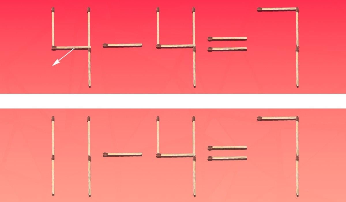 Matematička slagalica: trebate povući samo jednu šibicu