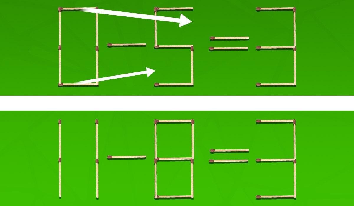 Koje 2 šibice treba povući da bi jednakost bila točna: IQ test