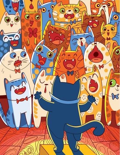 Trebate pronaći ribu među mačkama: zabavna zagonetka za ljude s orlovskim vidom