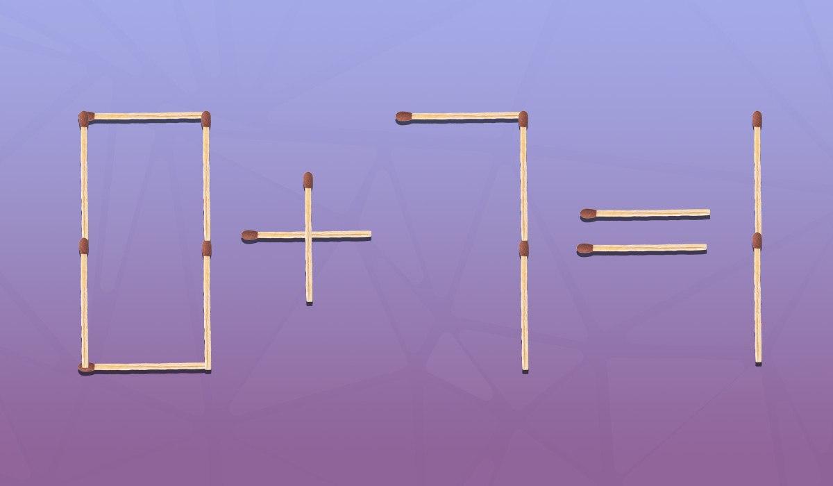 Morate pomaknuti jednu šibicu kako bi jednakost bila točna: brzi IQ test