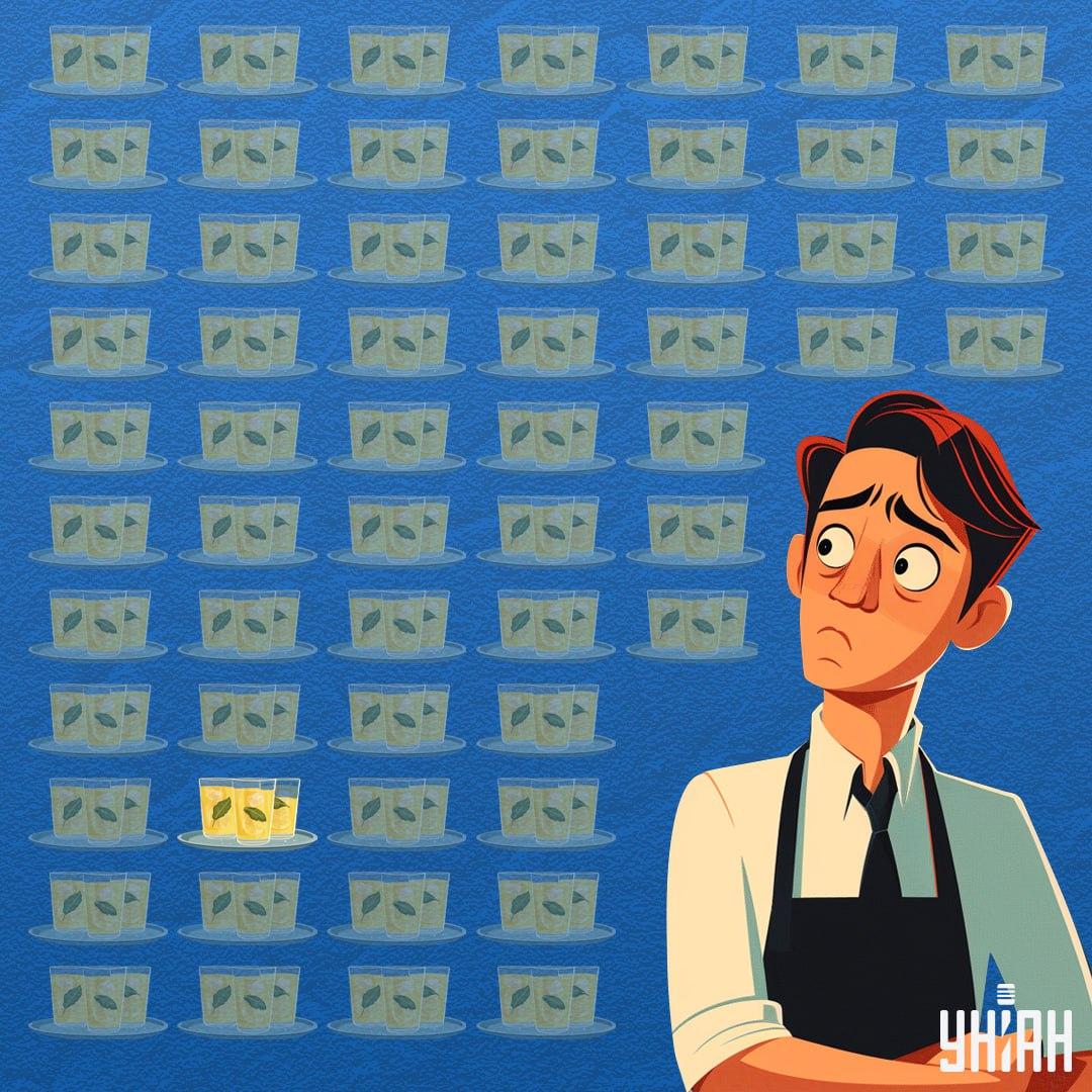 Čaša s manje limunade bila je na dnu slike / Moje kolaž Čaša s manje limunade bila je na dnu slike / Moje kolaž