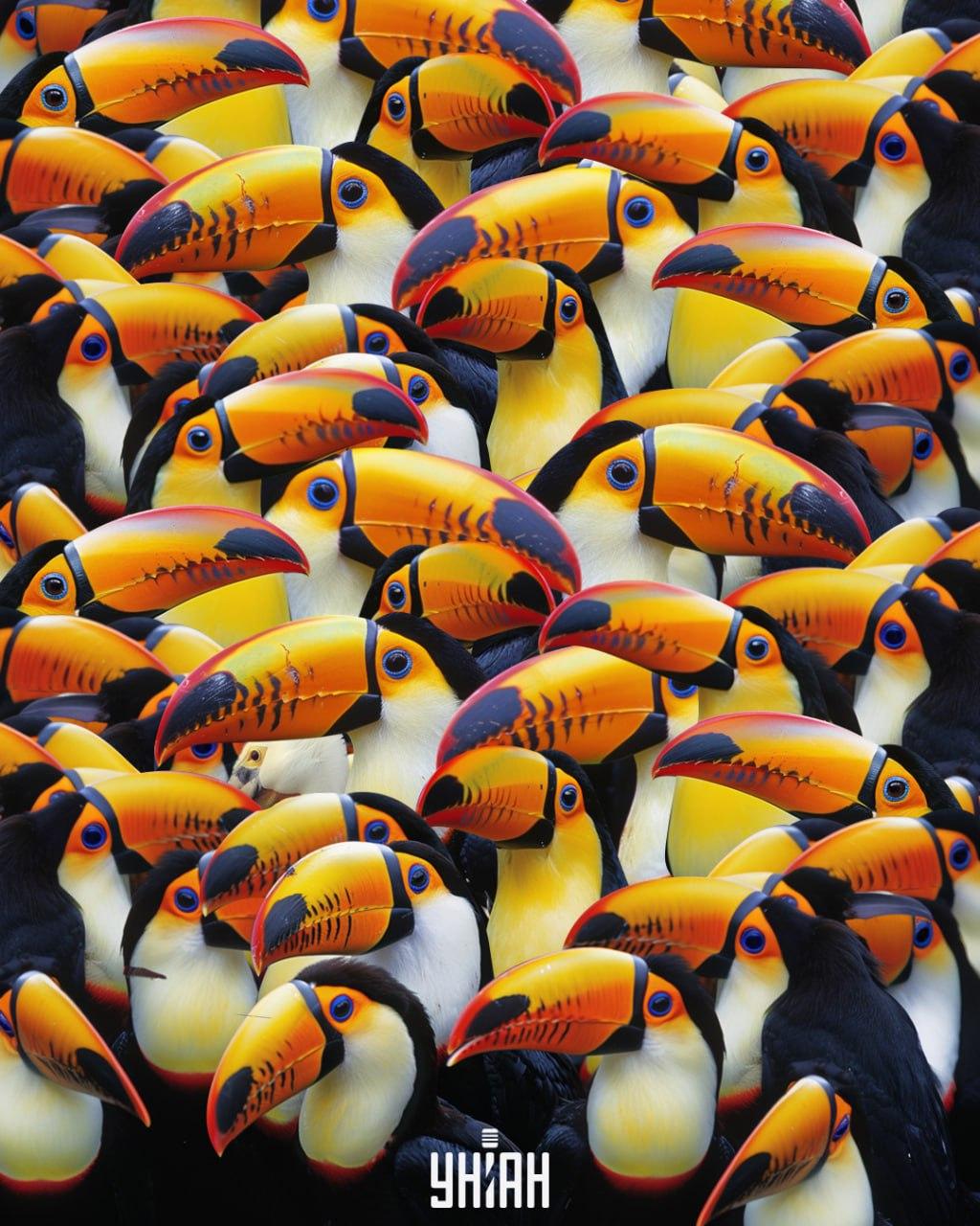 Morate pronaći pelikana među tukanima za 7 sekundi / kolaž Moje Morate pronaći pelikana među tukanima za 7 sekundi / Moje kolaž