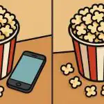 IQ test: pronađite tri razlike na slici s kantom kokica za 51 sekundu IQ test: pronađite tri razlike na slici s kantom kokica