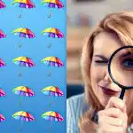 Jednostavan IQ test: pronađite neobičan kišobran za 9 sekundi