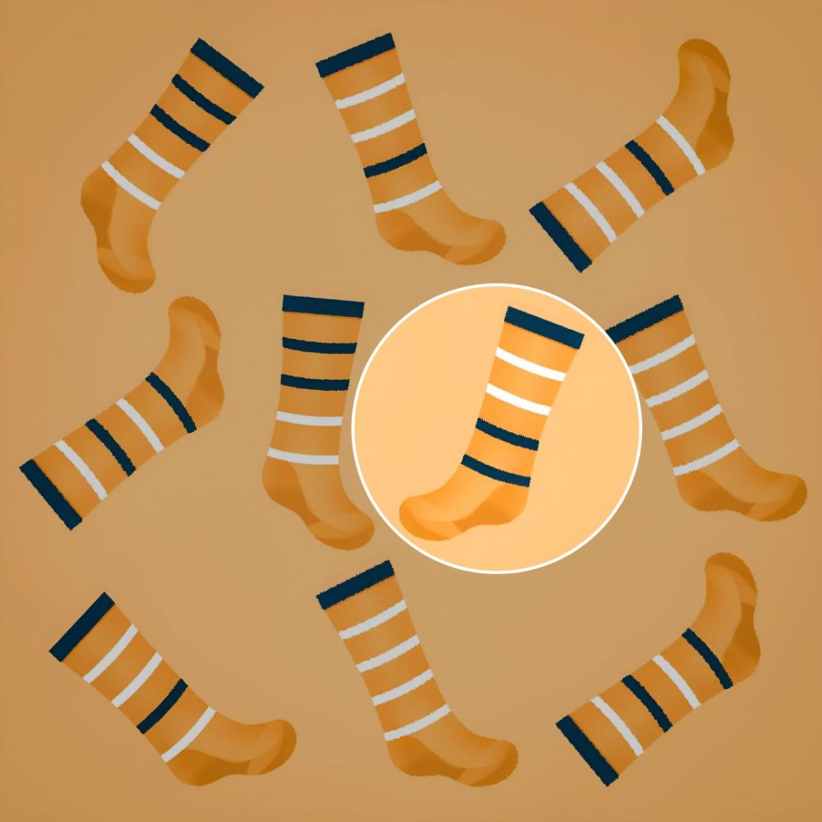 Čarapa je bila gotovo u središtu slagalice / Moje kolaž