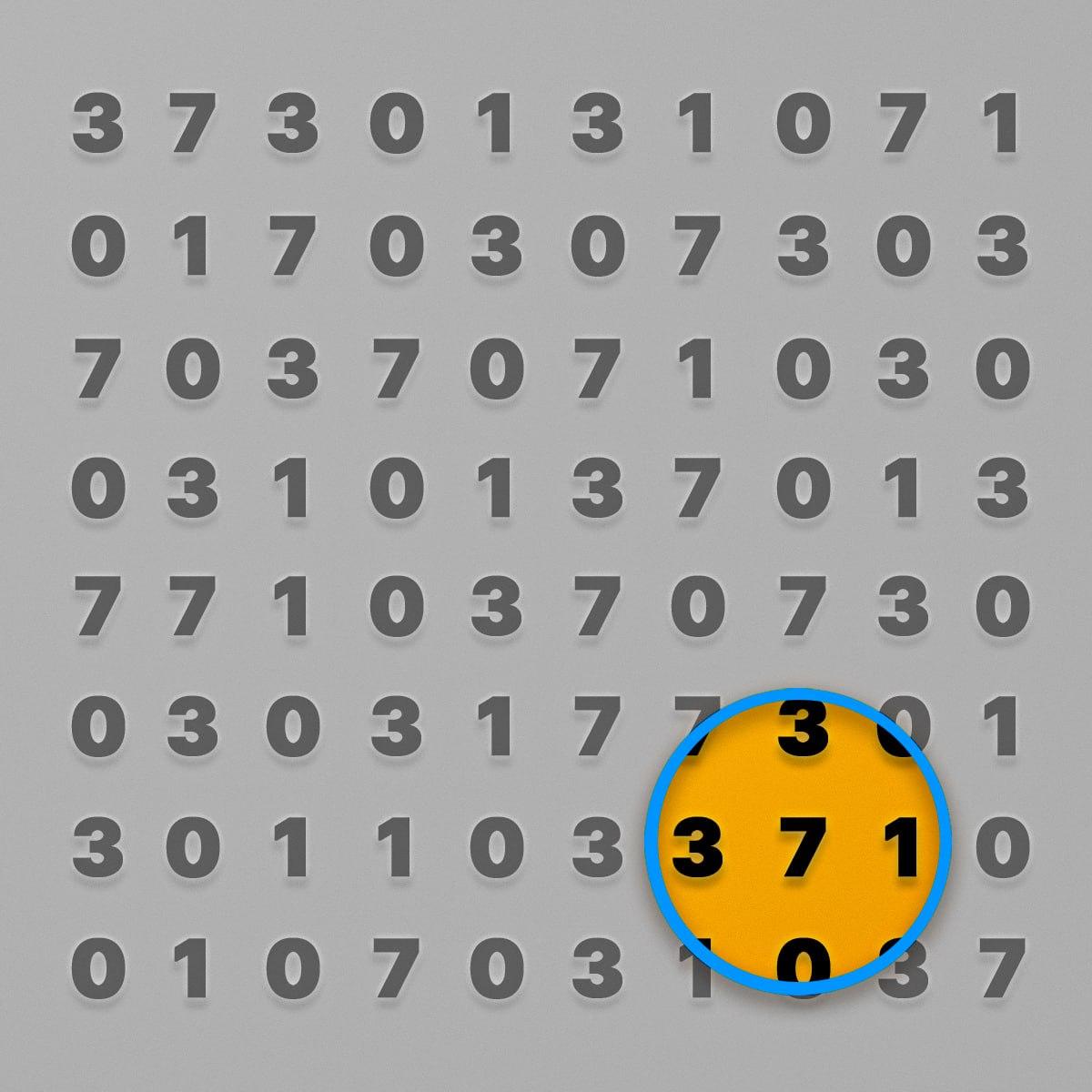 Kombinacija brojeva koju je trebalo pronaći nalazila se blizu donjeg lijevog kuta slike / Moje slika