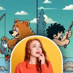 Gdje su 3 razlike između crteža čovjeka i medvjeda: morate