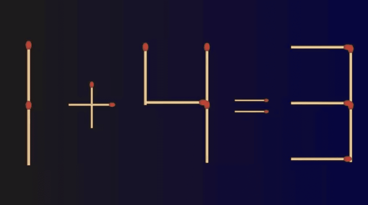 Da bi jednadžba bila točna, pomaknite jednu šibicu/crtež fresherslive.com