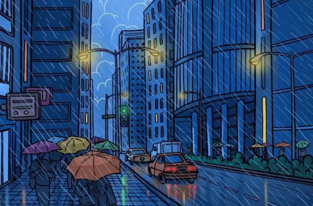 Pokušajte brzo pronaći skriveni kišobran / Bright Side uzorak